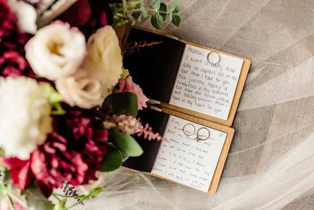 Custom Wooden Vow Books – His & Hers Wedding Vow Booklets | Bride & Groom Keepsake