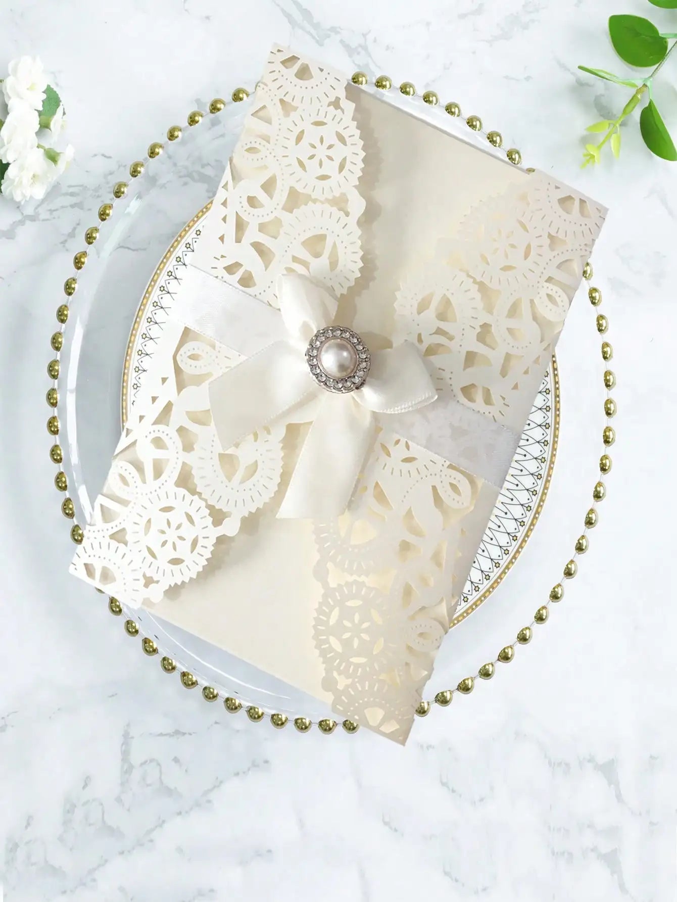 2pcs Festival Party Invitation Letter Laser Hollow European Invitation Card Wedding  Card