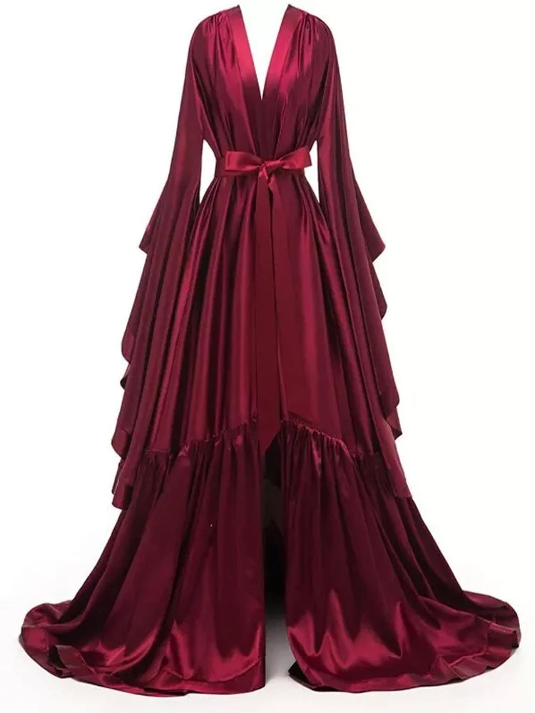 Satin Bridal Robe | Bridesmaid Getting Ready Robe | Bachelorette Party Nightgown