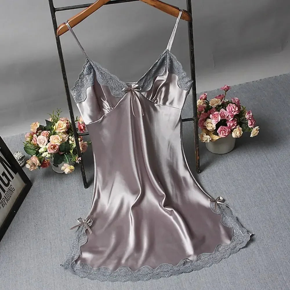 Chemise de nuit en dentelle patchwork sexy Lingerie Chemise de nuit Robe de mariée Vêtements de nuit Robe de nuit sexy pour femmes