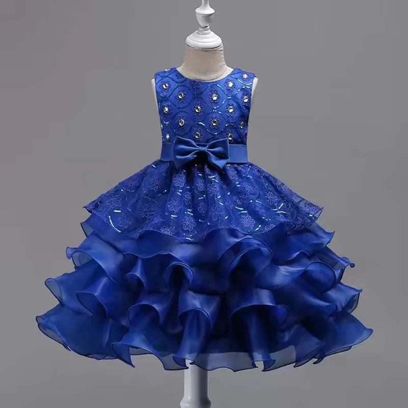 Robe de demoiselle d'honneur pour mariage, pour bébé fille de 2 à 8 ans, tenues d'anniversaire, robes de première communion pour enfants, tenues de fête pour petites filles