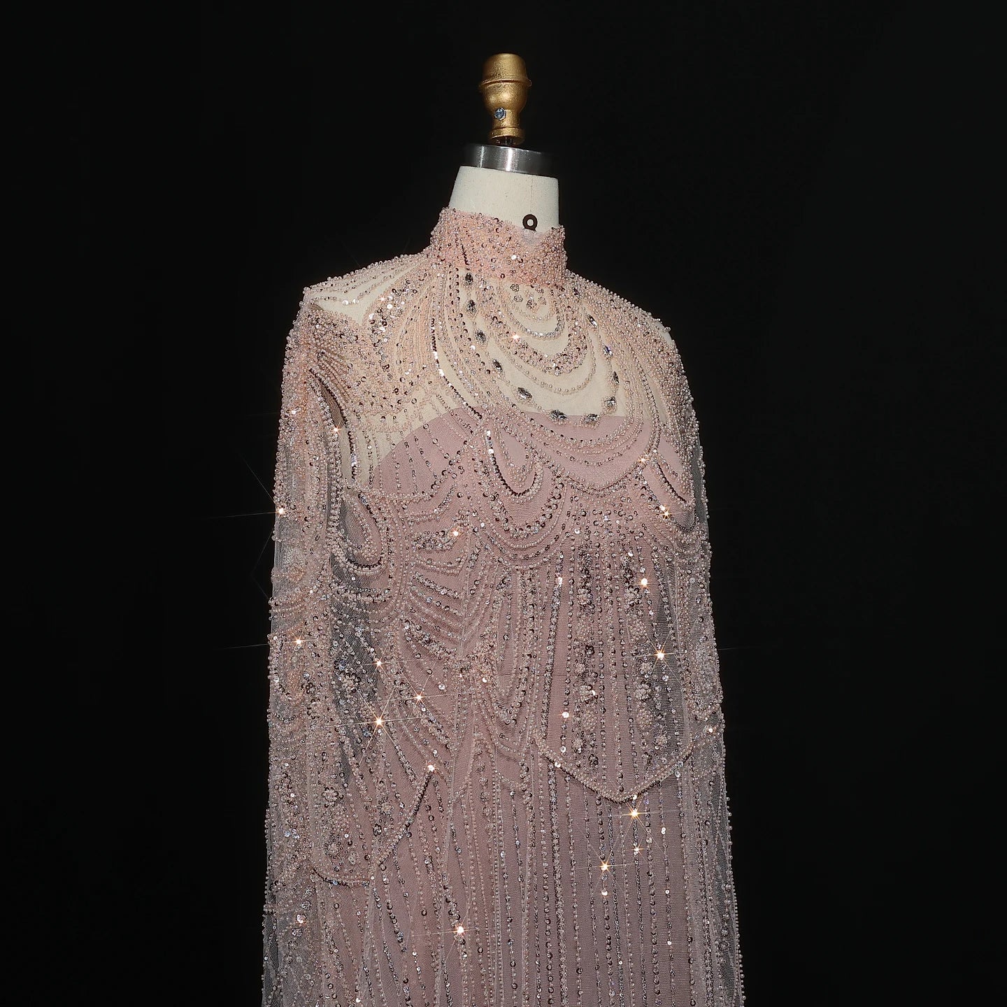 Robes de soirée personnalisées, robe de bal de luxe sexy, Caftan, robe de mariée nude, formelle, élégante et exquise, robe de soirée de haute qualité pour femmes
