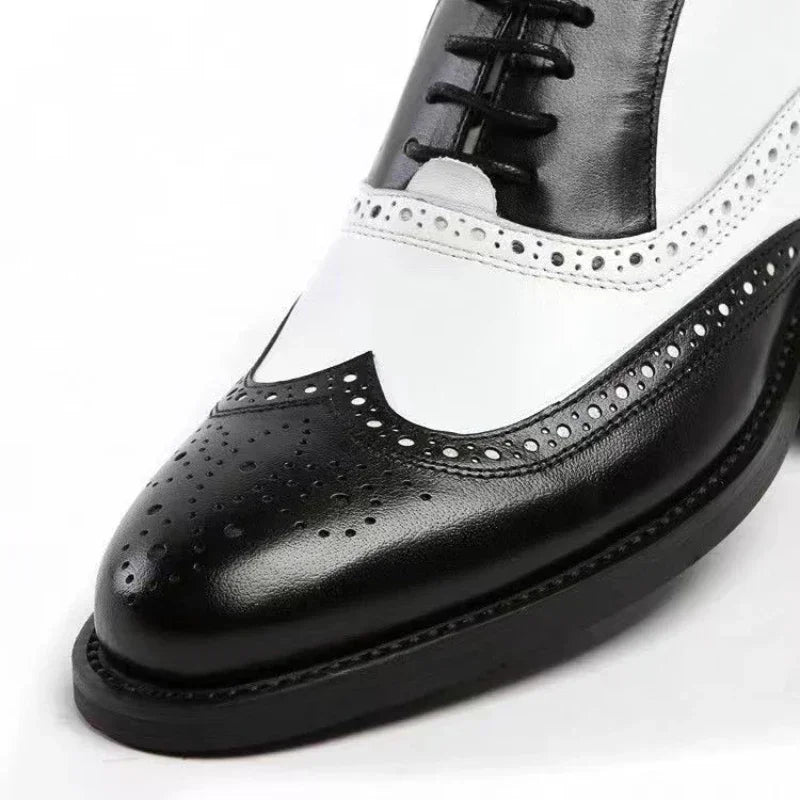 Chaussures habillées multicolores pour hommes Chaussures en cuir rétro pour hommes Chaussures d'affaires baroques pour hommes Chaussures décontractées Oxford pour hommes Erkek Ayakkabı