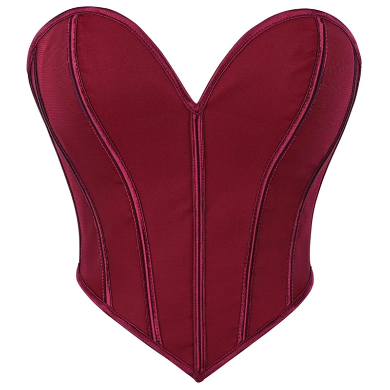 Corsets pigeonnants sexy / Sculpteurs de corps à lacets dorés / Corset lingerie gothique