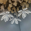 3pc LED Floral Wedding Aisle Light ,Wrought Iron Pathway Decor with Flowers,Ballroom Hotel Event Centerpiece for Indoor Ceremony
