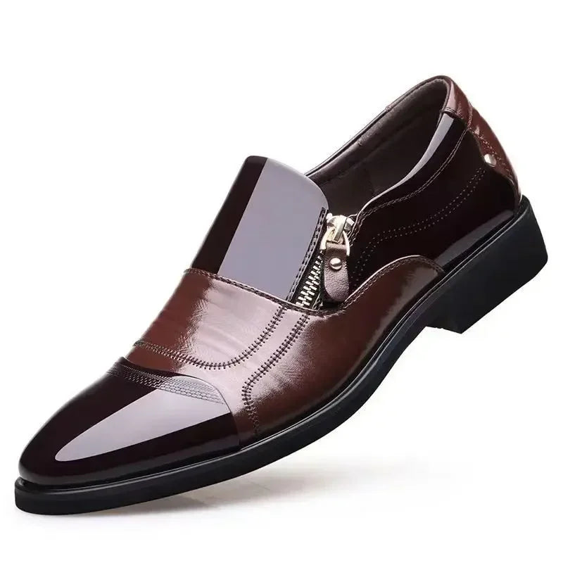 Chaussures Homme Chaussures en Cuir Chaussures Habillées D'affaires Décontractées Tout-Aller Anti-Choc Résistantes à l'Usure Chaussures Homme