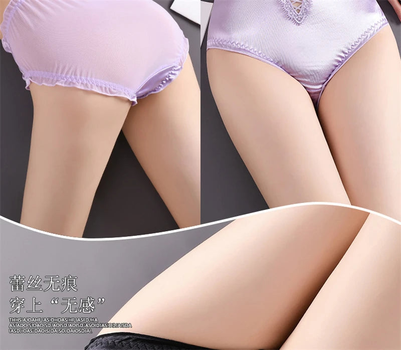 Ropa interior para mujeres sexy panties women lace oversized lenceria hollow breathable lingerie cotton crotch underwear women