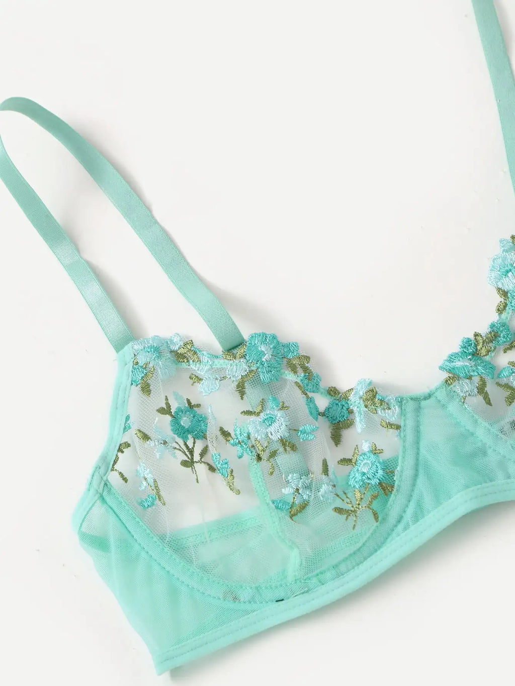 Lingerie Sexy Broderie Florale Sous-Vêtements Dentelle Transparente Court Kits de Soins de la Peau Ensemble Fée Délicate Femme 2 Pièces