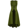 Women Gothic Renaissance Gown Medieval Velvet Court Dress Theater Grade Stage Costume for Dark Halloween Performances