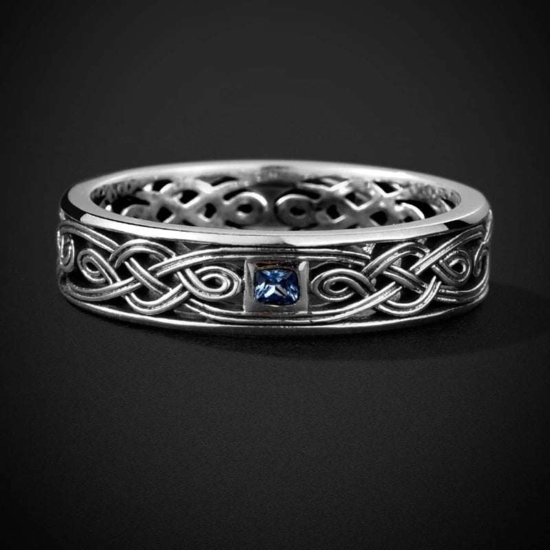QEENKISS Bague ouverte vintage en argent sterling 925 pour homme, anniversaire, mariage, Noël, cadeau pour le marié, le père, le petit ami RG6771