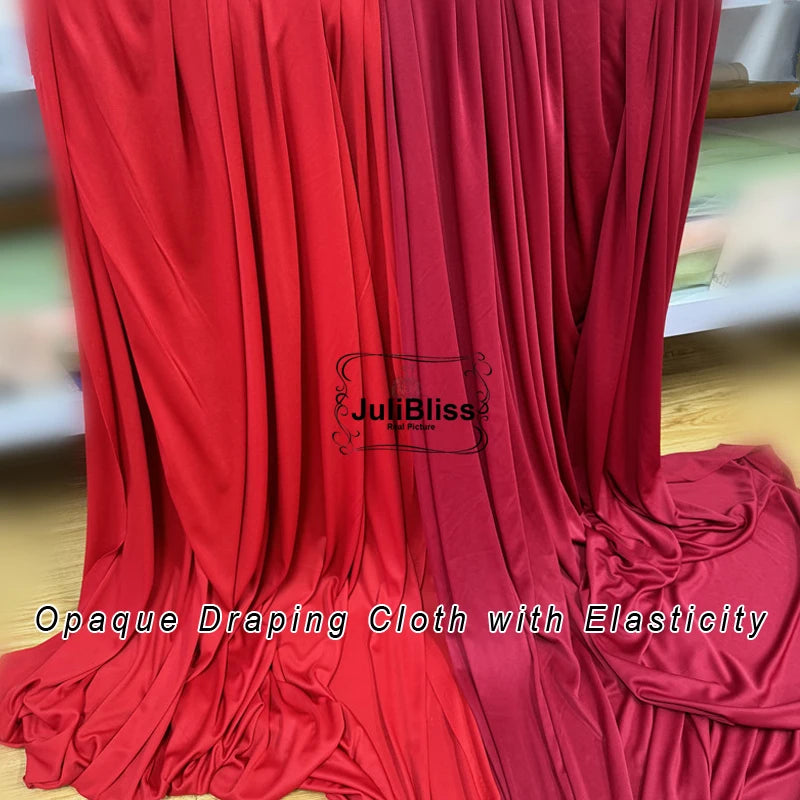 Tissu jersey extensible tricoté, bon drapé pour la décoration de mariage, les toiles de fond de fête, les rideaux, les arrière-plans de photographie, largeur 170 cm