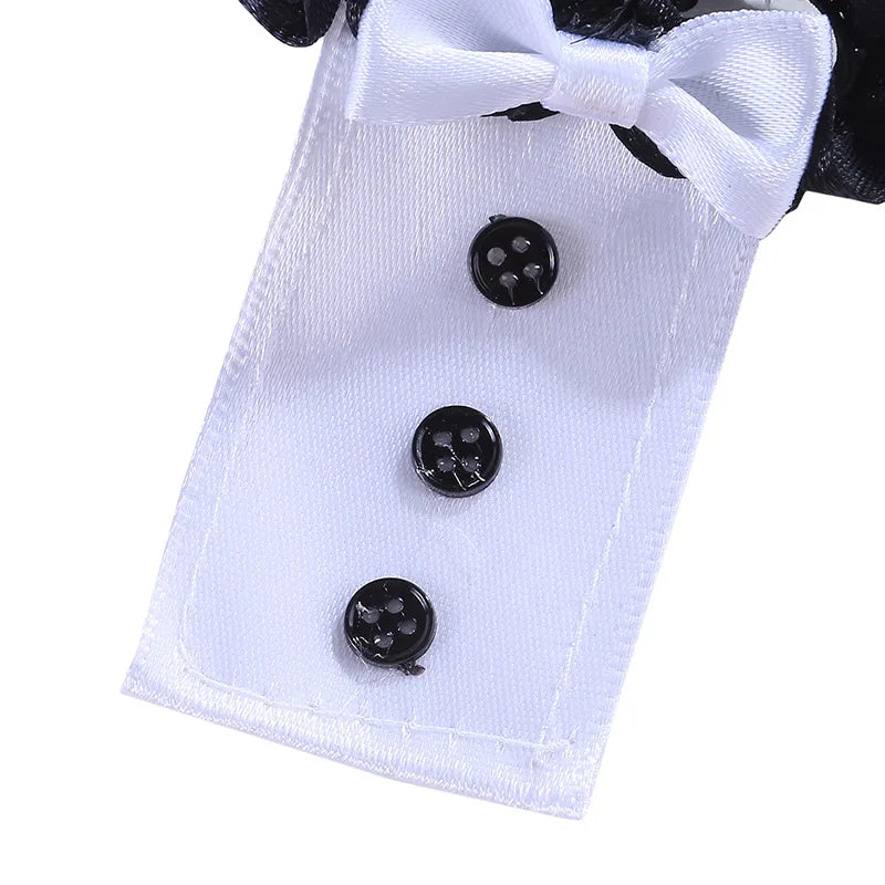 Lot de 2 nœuds papillon pour mariée et marié, décor de verres à vin pour fête de mariage