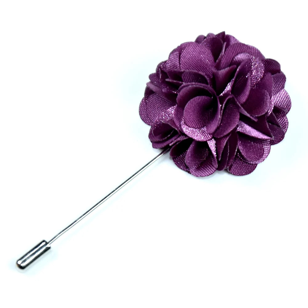 Korean-Style Fabric Flower Boutonniere Corsage Pin | Groom & Wedding Party