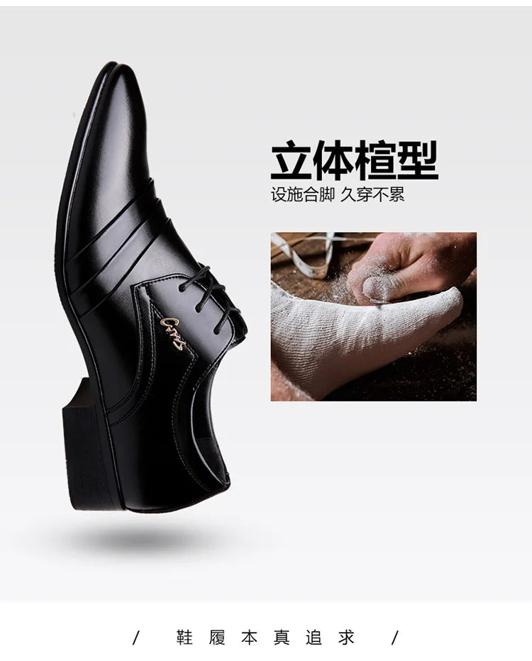 Chaussures de costume d'affaires pour hommes, nouveau modèle de printemps, chaussures grande taille pour hommes 2025, luxe, cuir, décontracté, habillé, haute qualité