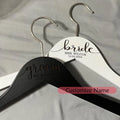 Personalized Engraved Wedding Hangers | Set of 2 Bride & Groom Wooden Hangers