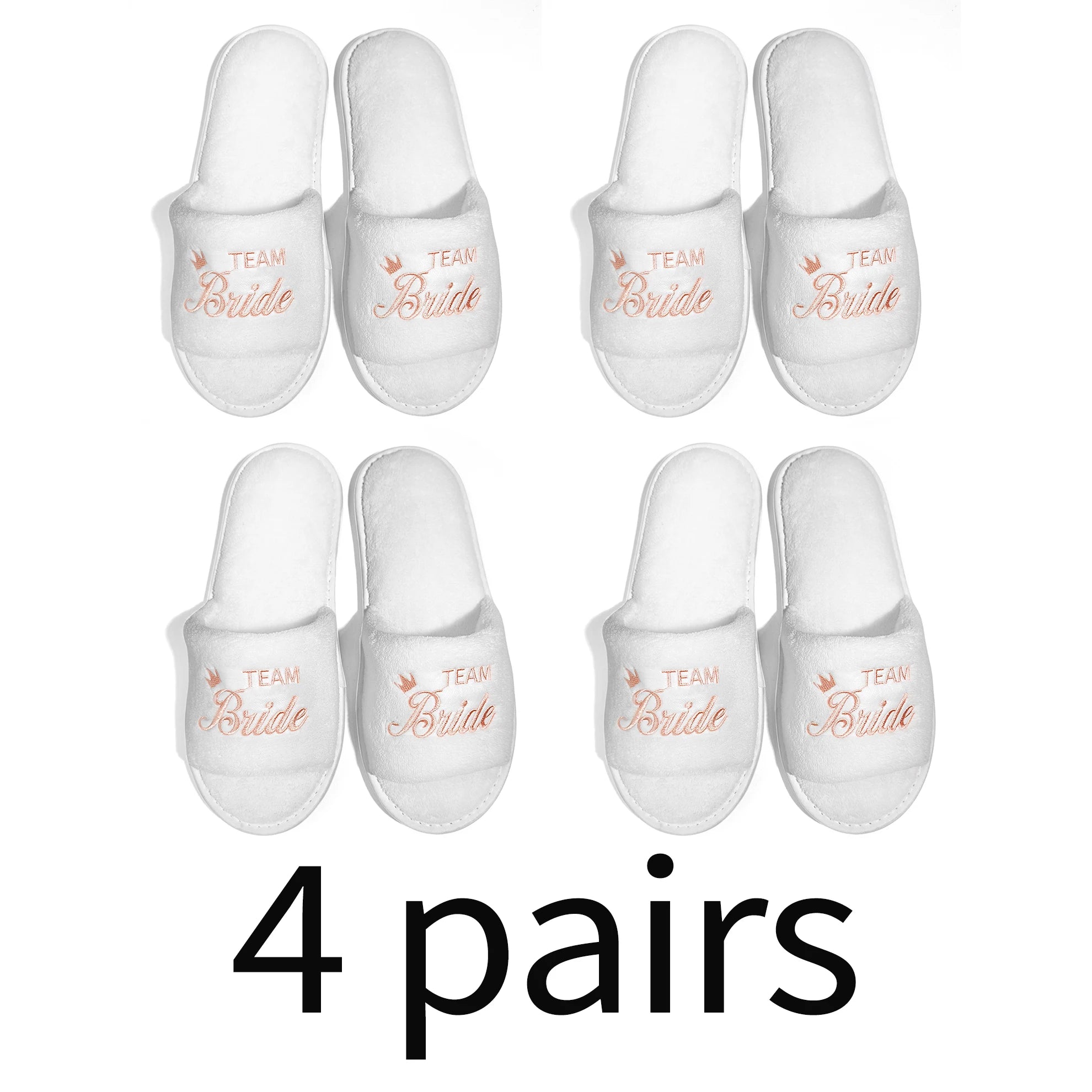 Chaussons de mariée et de demoiselle d'honneur, Chaussons de mariage à enfiler pour invités, à bout ouvert avec broderies dorées, vert menthe et roses