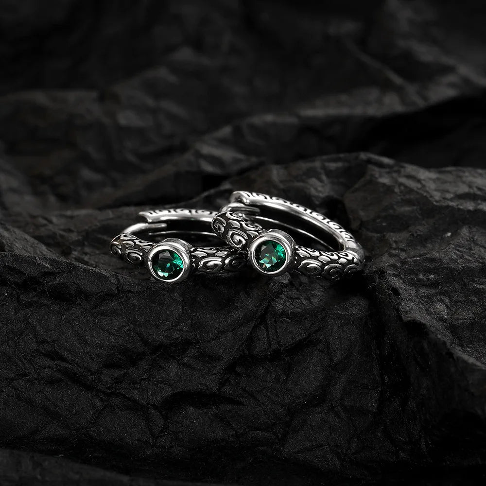 Luxury 5A Zircon Vintage Stud Earrings — 925 Sterling Silver