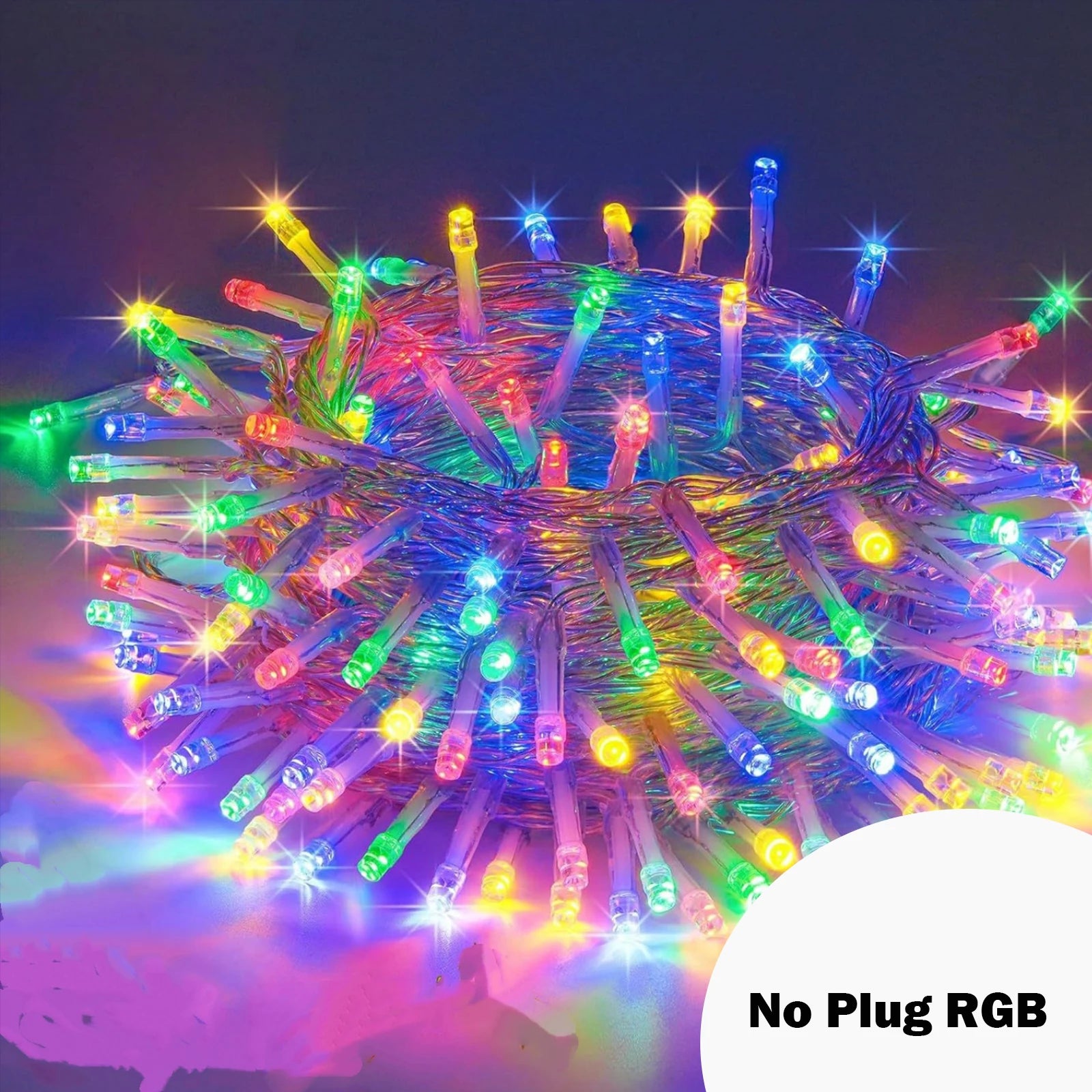 Guirlande lumineuse 24V 100/800LED 8 Modes Étanche Bleu Blanc Chaud RVB Lumières de Noël Fées pour Cour Fête Mariage Décoration
