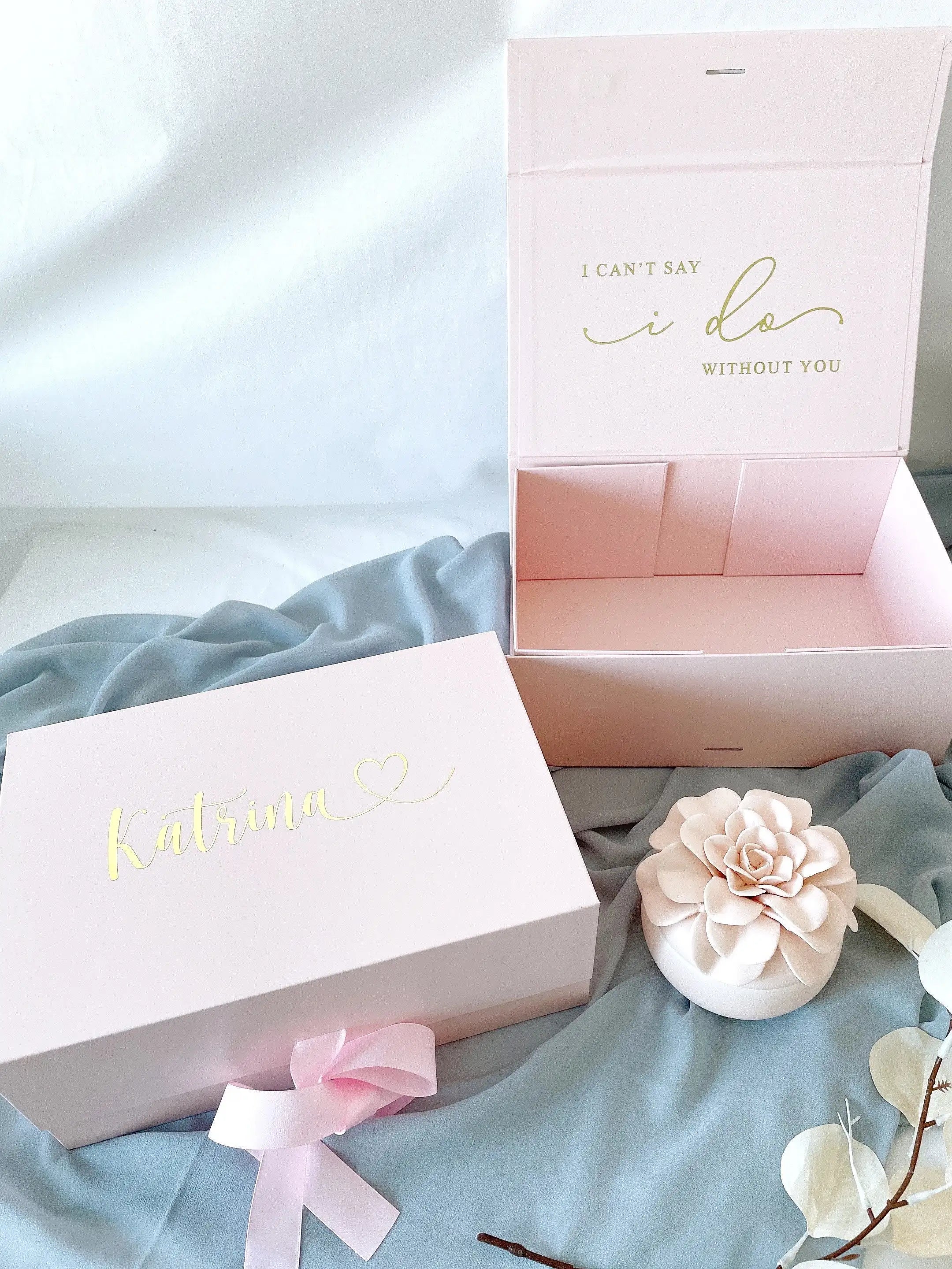 Coffret Cadeau Demoiselle d'honneur Personnalisé Boîte Cadeau Témoin de Mariage Personnalisée Avec Prénom Coffret Cadeau Pour Anniversaire Noël
