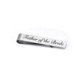 Men's Brushed Stainless Steel Tie Clip – Groom, Best Man & Groomsman Wedding Gift