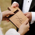Custom Wooden Vow Books – His & Hers Wedding Vow Booklets | Bride & Groom Keepsake