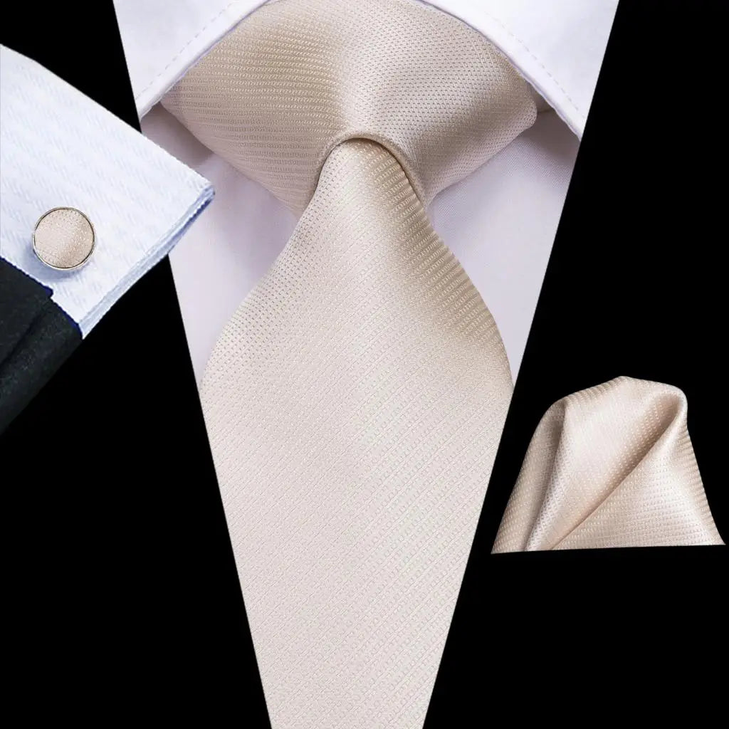 Silk Paisley & Floral Necktie Gift Set | Groom & Groomsmen Wedding Tie with Pocket Square & Cufflinks