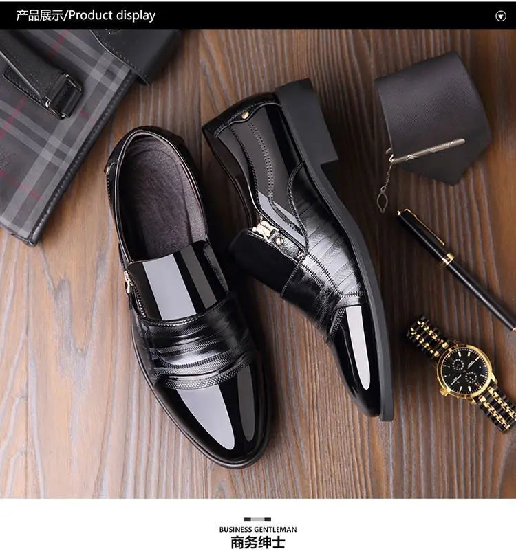 Chaussures Homme Chaussures en Cuir Chaussures Habillées D'affaires Décontractées Tout-Aller Anti-Choc Résistantes à l'Usure Chaussures Homme