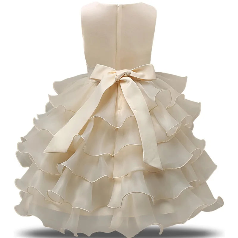 Robe de demoiselle d'honneur pour mariage, pour bébé fille de 2 à 8 ans, tenues d'anniversaire, robes de première communion pour enfants, tenues de fête pour petites filles