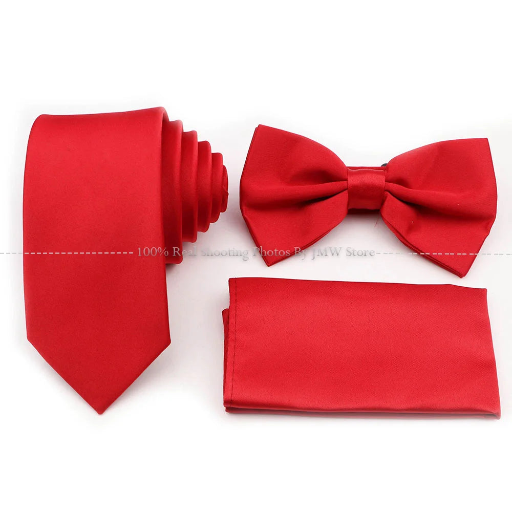 Ensemble cravate et nœud papillon violet bleu sauge vert en polyester, boutons de manchette et broche pour costume de marié, cravate de mariage, accessoire de chemise
