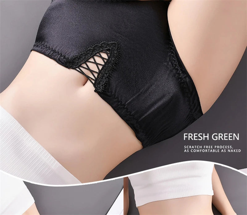 Ropa interior para mujeres sexy panties women lace oversized lenceria hollow breathable lingerie cotton crotch underwear women