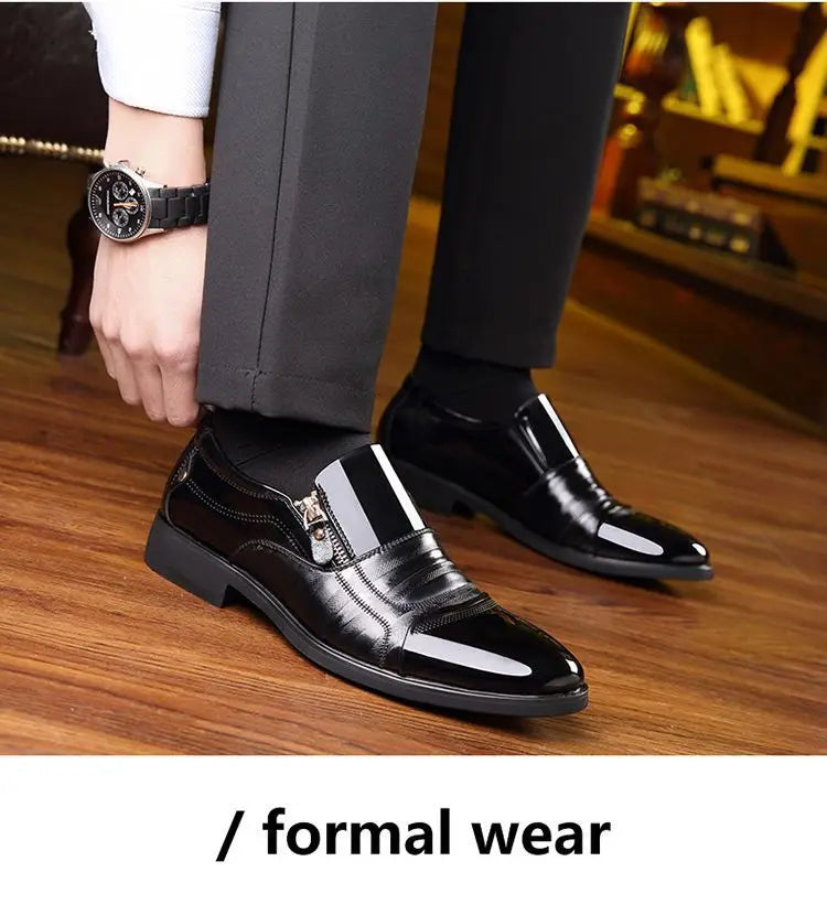 Chaussures Homme Chaussures en Cuir Chaussures Habillées D'affaires Décontractées Tout-Aller Anti-Choc Résistantes à l'Usure Chaussures Homme