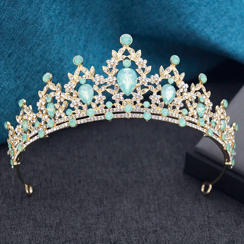 Couronnes et diadèmes de mariée princesse pour filles, bal de promo, anniversaire, robe de mariée, bijoux de cheveux, accessoires de tête de fête