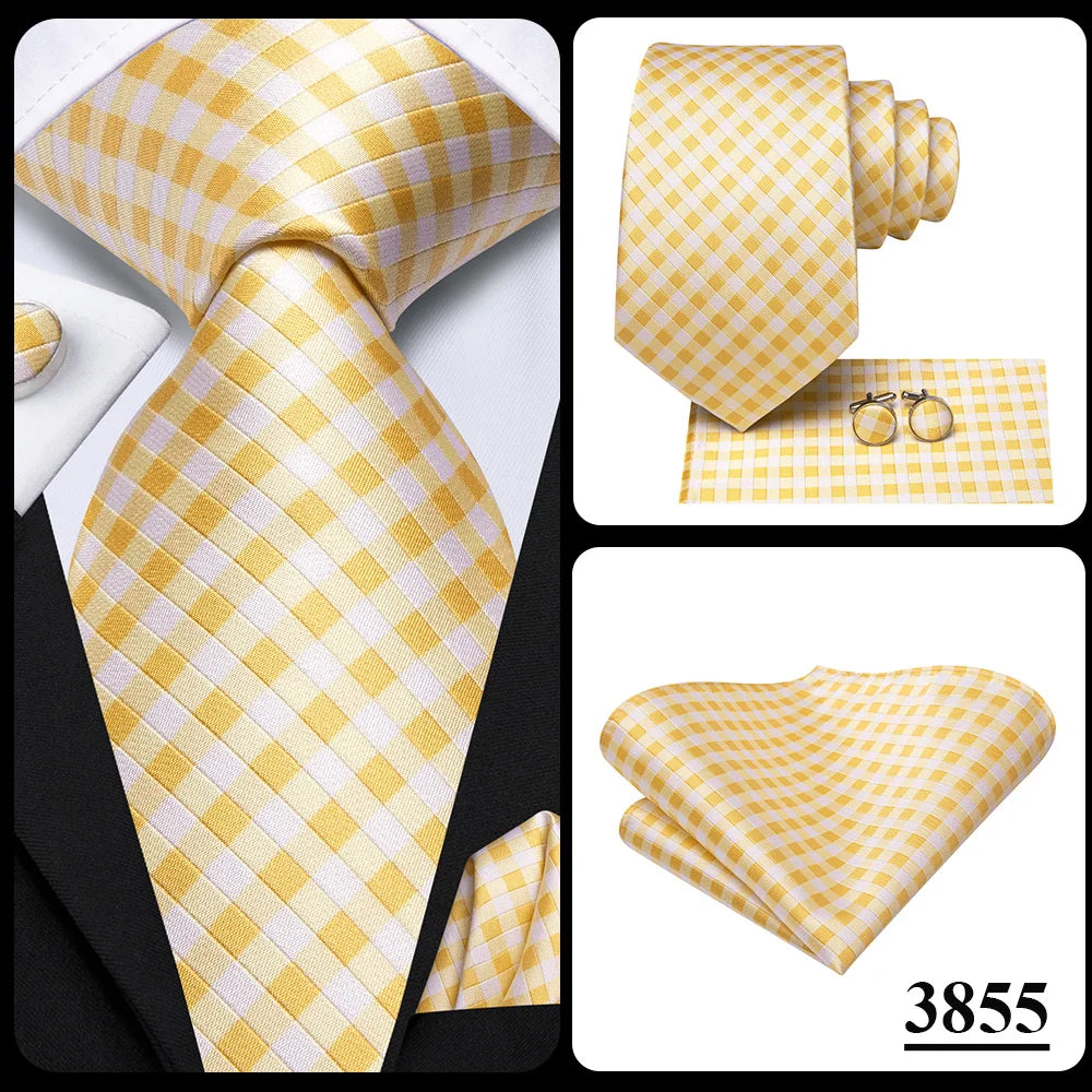 Silk Paisley & Floral Necktie Gift Set | Groom & Groomsmen Wedding Tie with Pocket Square & Cufflinks