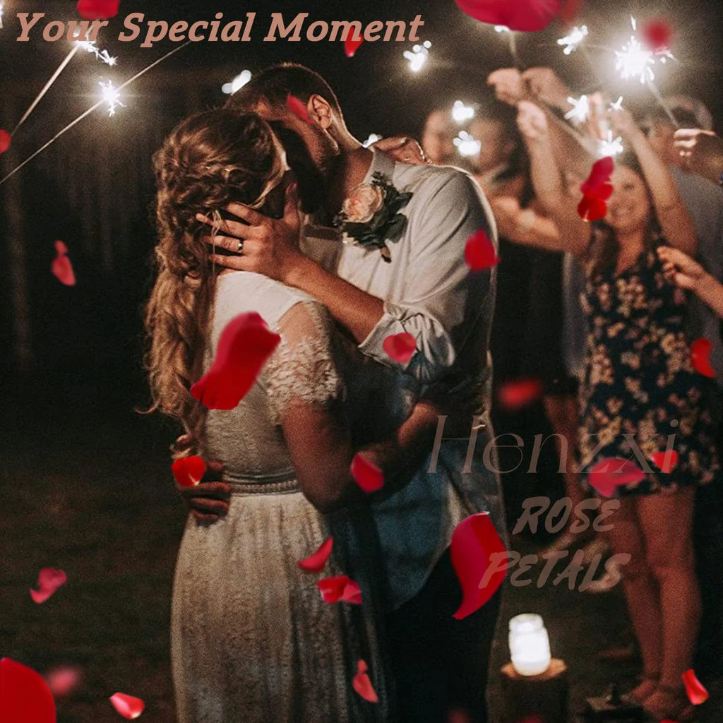 1000Pcs Artificial Silk Rose Petals Romantic Party Home Decoration Valentine's Day Wedding Wreath Flower Rose Petals Decoration
