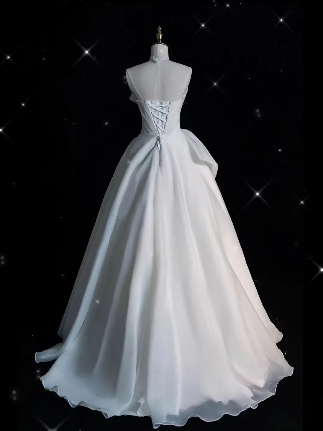 The Amara Minimalist A-Line Gown