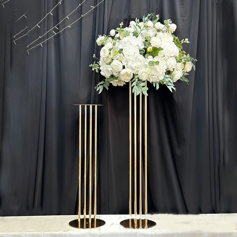 10 Supports de fleurs Centres de table de mariage Chemin de plomb pour événements Centres de table modernes pour la décoration