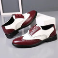 Chaussures habillées multicolores pour hommes Chaussures en cuir rétro pour hommes Chaussures d'affaires baroques pour hommes Chaussures décontractées Oxford pour hommes Erkek Ayakkabı