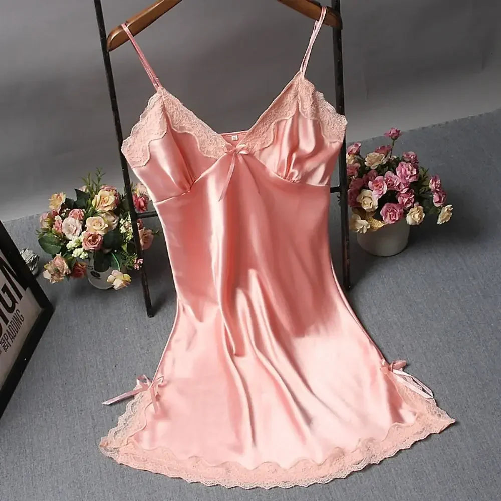Chemise de nuit en dentelle patchwork sexy Lingerie Chemise de nuit Robe de mariée Vêtements de nuit Robe de nuit sexy pour femmes