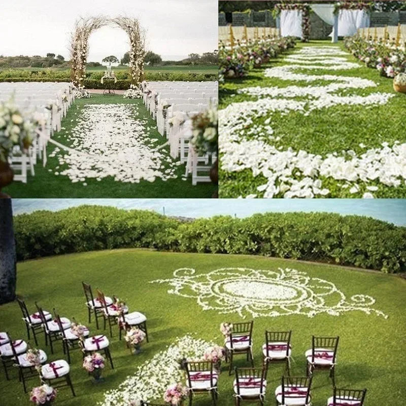 1000Pcs Artificial Silk Rose Petals Romantic Party Home Decoration Valentine's Day Wedding Wreath Flower Rose Petals Decoration