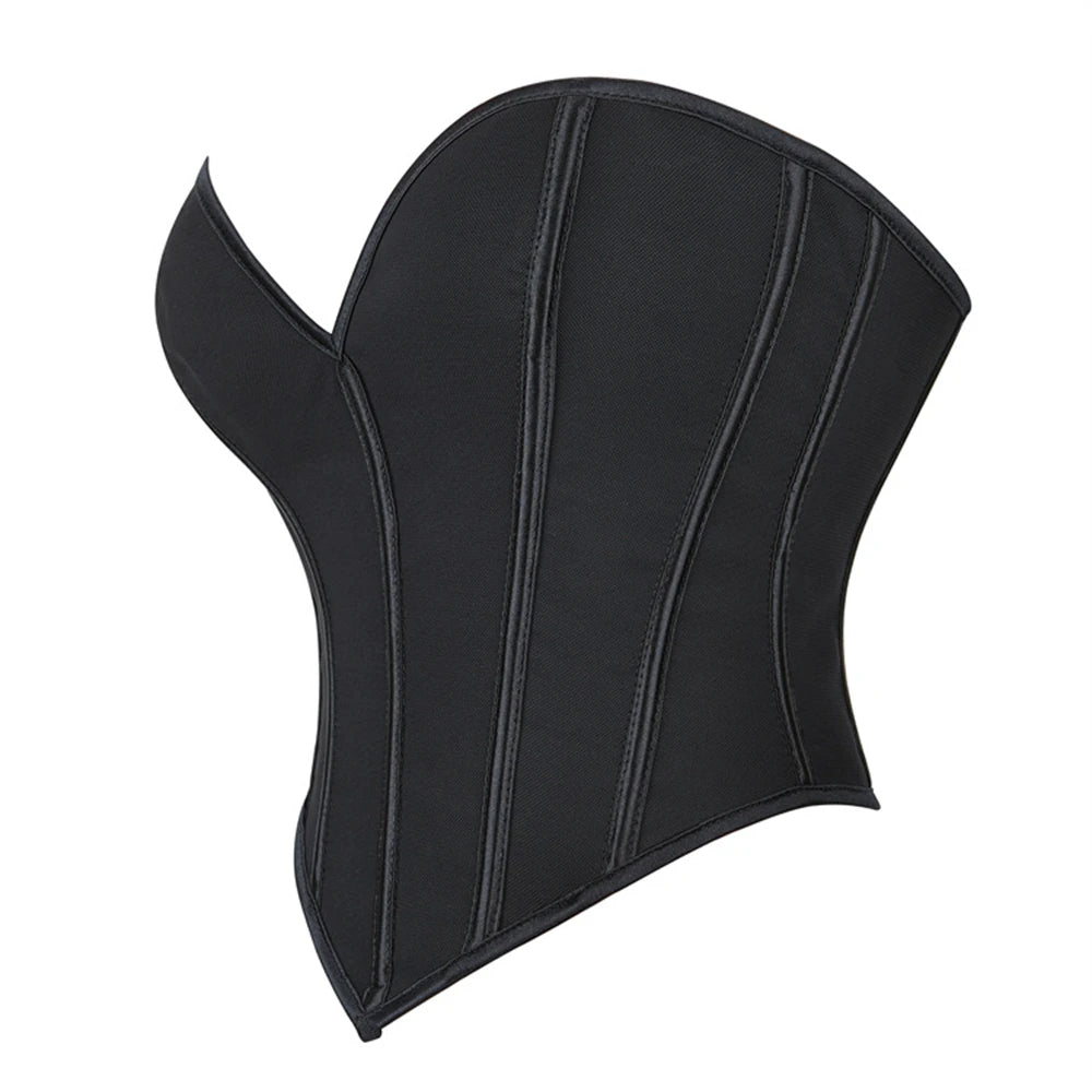 Sexy Women Overbust Corsets / Golden  Lace Up Body Shaper / Lingerie Gothic Corselet