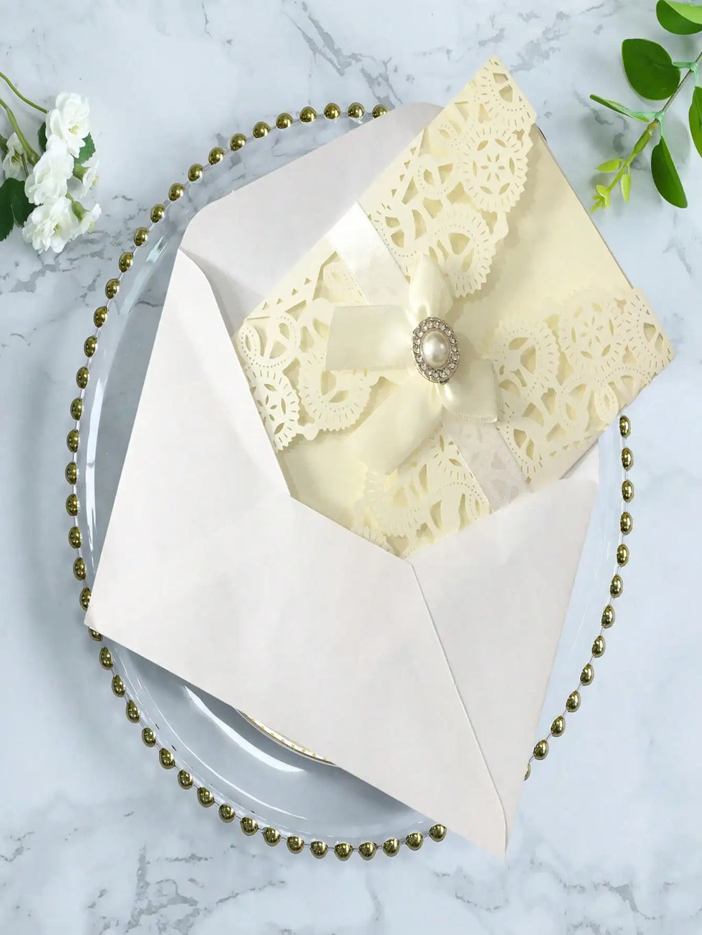 2pcs Festival Party Invitation Letter Laser Hollow European Invitation Card Wedding  Card