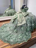 Robe de demoiselle d'honneur luxueuse en tulle gonflé avec nœud élégant pour fête d'anniversaire d'enfant, première communion, robe de bal sur mesure
