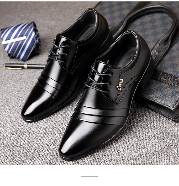 Chaussures de costume d'affaires pour hommes, nouveau modèle de printemps, chaussures grande taille pour hommes 2025, luxe, cuir, décontracté, habillé, haute qualité