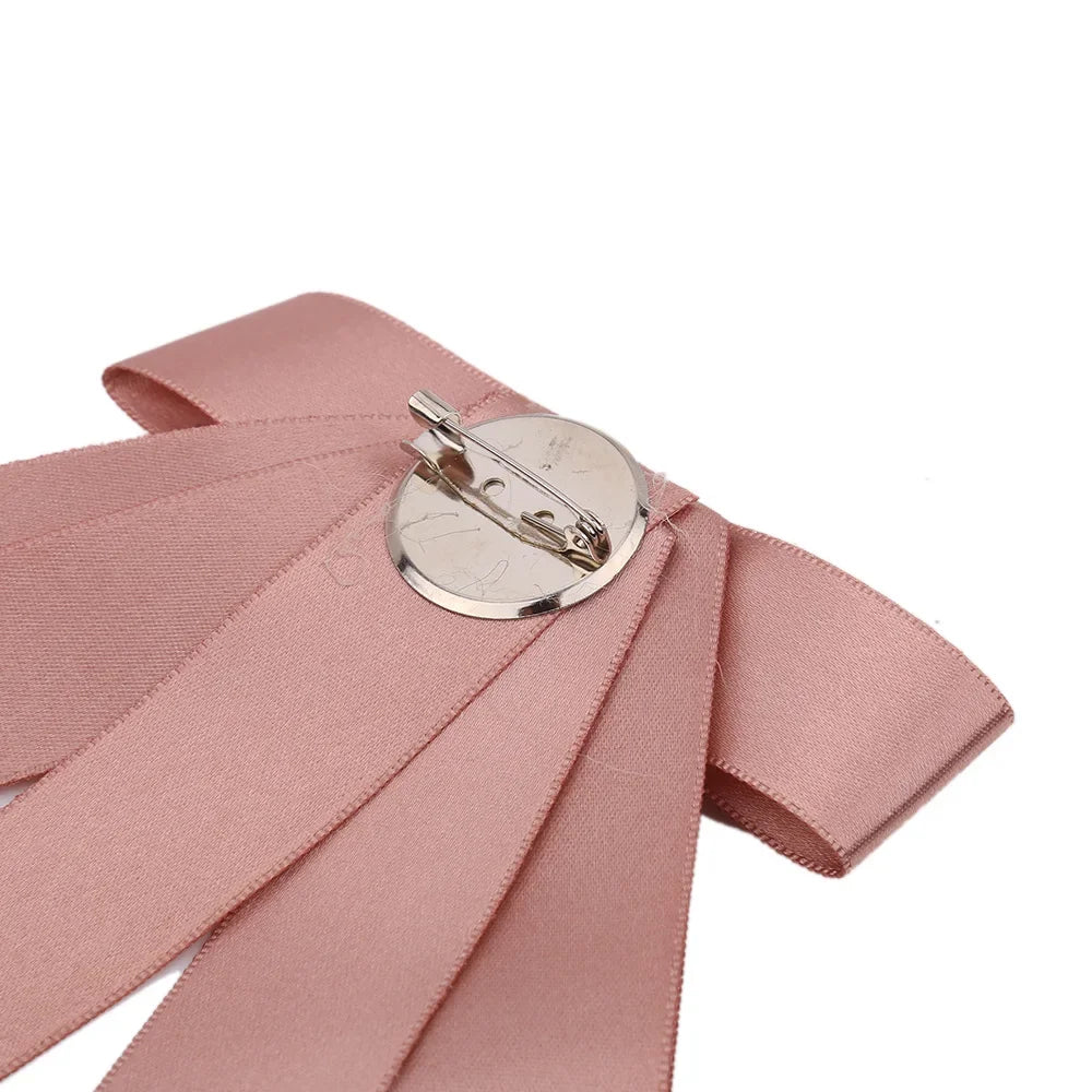 i-Remiel Nouveaux nœuds papillon broche strass tissu Art épingles et broches dames broches décoration de col chemisier marié bijoux insigne