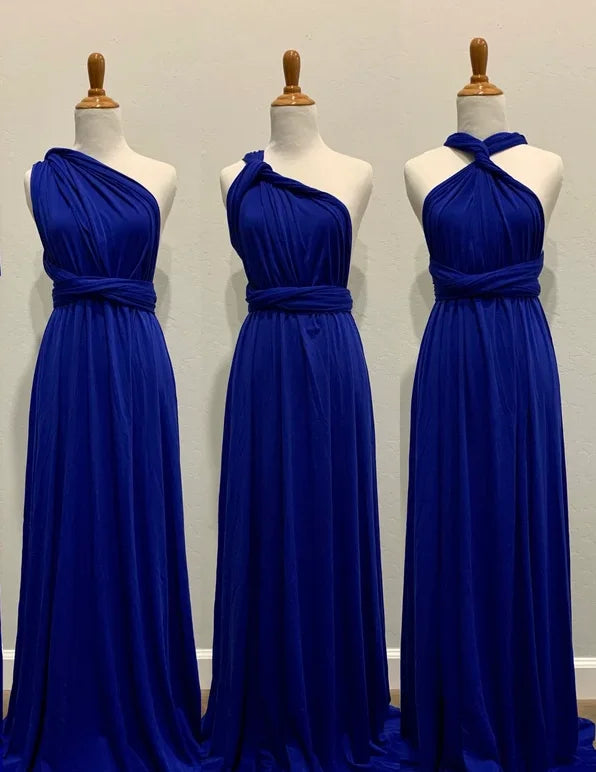 Robe de demoiselle d'honneur, robe longue vert olive de demoiselle d'honneur, robe convertible pour cortège nuptial, robe infinie multivoies, robe sur mesure