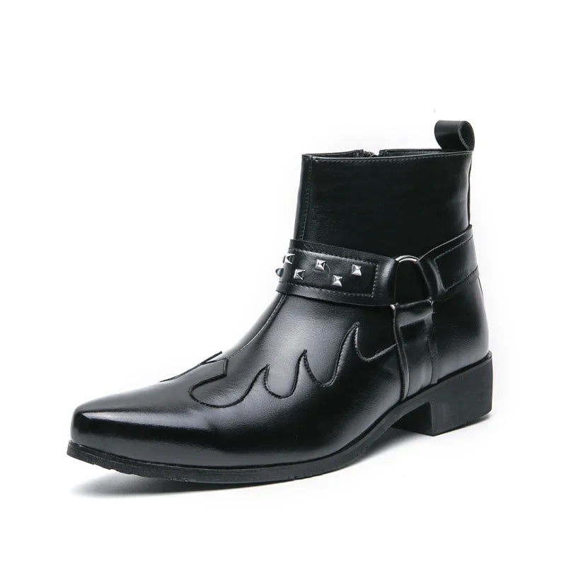 Nouvelle Collection Bottines Homme Chelsea Cuir Décontractées Mode Confortables Bottes Montantes Chaussures de Marche Baskets