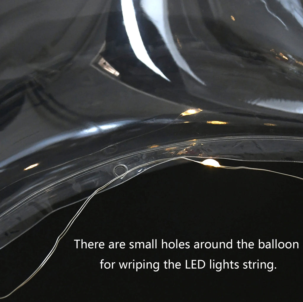 Ballon lumineux transparent Cœur Licorne Étoile LED Ballons Bobo Lumineux pour Fête d'Anniversaire Enfants Mariage Décor Fournitures de Fête
