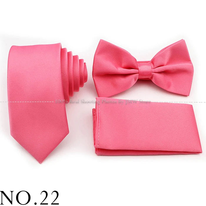 Ensemble cravate et nœud papillon violet bleu sauge vert en polyester, boutons de manchette et broche pour costume de marié, cravate de mariage, accessoire de chemise