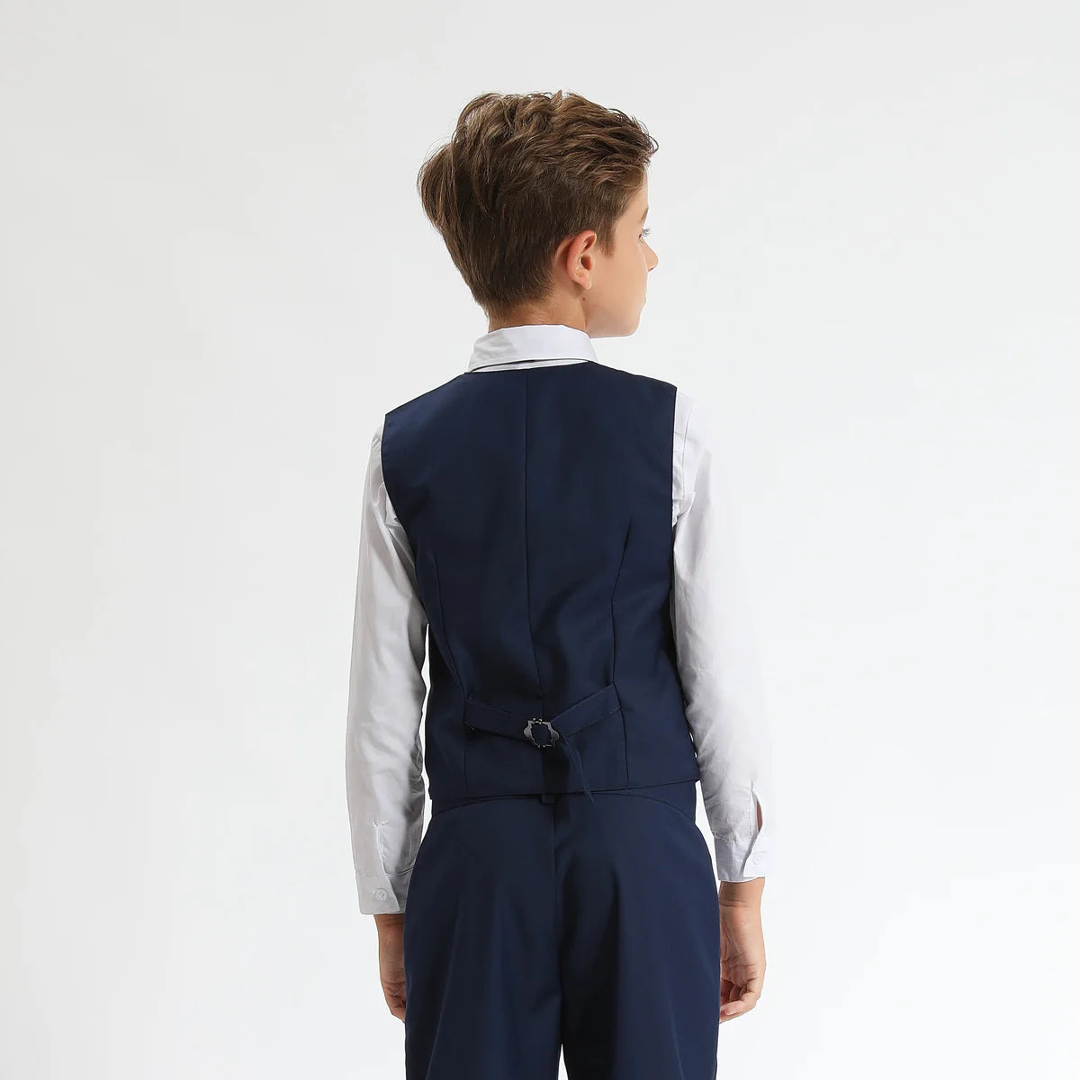 Costume Enfant Garçon Tenue de Mariage Formelle Ensemble Enfant Gentleman Porteur d'Alliances Vêtements de Performance Gilet de Smoking + Pantalon + Blazer 3 PIÈCES