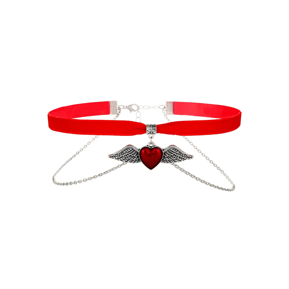 Collier ras-du-cou « rose épanouie en dentelle gothique » — style Lolita